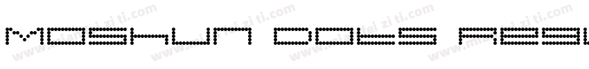 Moshun Dots Regular字体转换